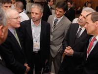 Michael Porter, Kresimir Sever (Trade union leader), Zeljko Kardum, Mladen Vedris & Robert Bradtke (US Ambassador)