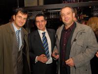 Zeljko Kardum, Roberto Motusic (CEO Zagreb Stock Exchange) & Zoran Sprajc (News Editor, Croatian National TV HRT)